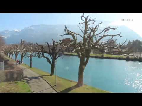 Zug Mitfahrt Interlaken Ost - Spiez , Interlaken Ost - Interlaken West , Train ride, Viagem de trem