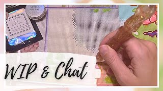 WIP and Chat - Speedy diamond painting, fussing about the time change, and avoiding a jinx