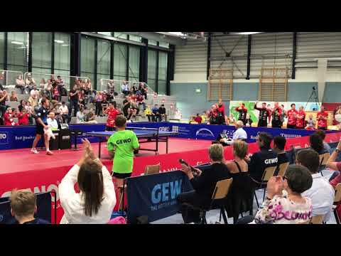 Erster Einzelsieg des TTC OE Bad Homburg in der 1. Bundesliga