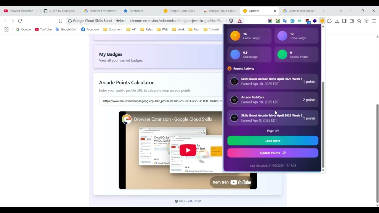 Google Cloud Skills Boost - Helper demo video