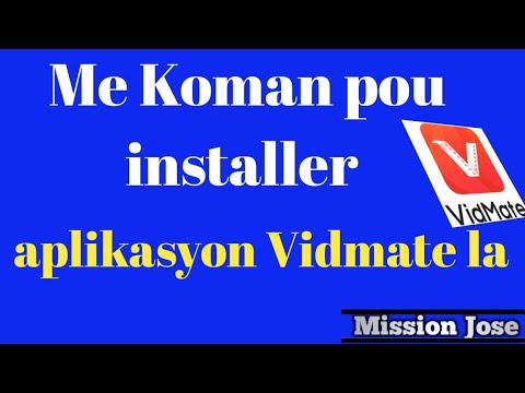 Me Koman pou installer Vidmate sou telefòn ou 📱📸........