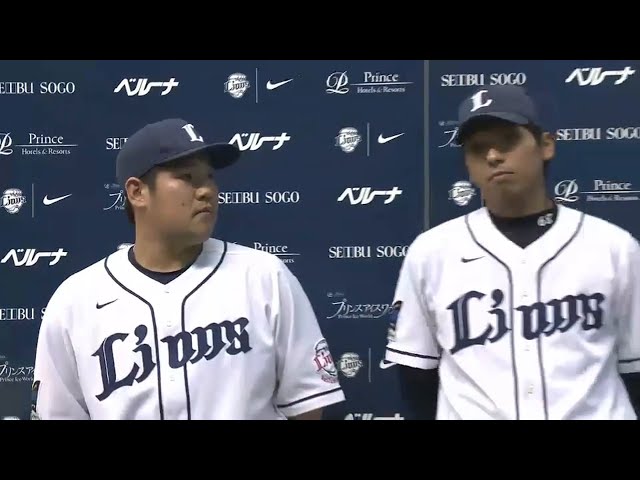 ライオンズ・宮田投手・中村選手ヒーローインタビュー 2015/5/31 L-T