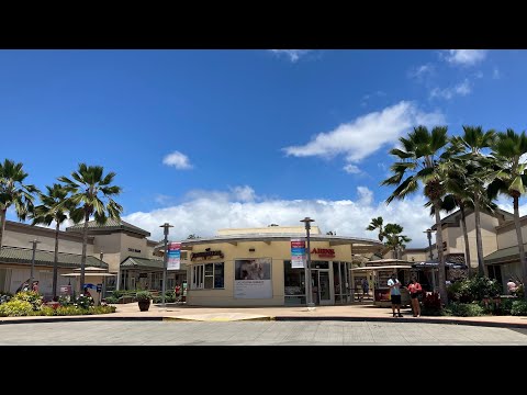 Vá caminhar! Waikele Premium Outlets, shopping popular. Oahu, Havaí