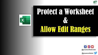 Protect Worksheet || Allow Edit Ranges #shorts #excel