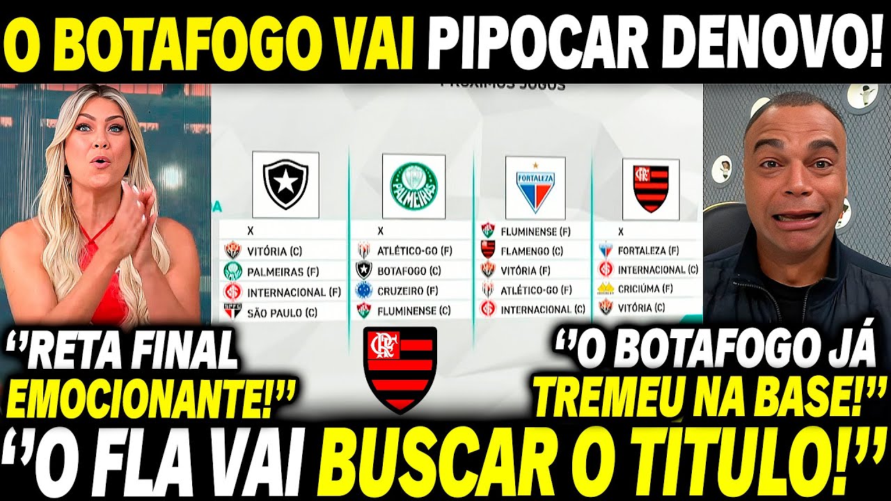 🚨😂 ''O BOTAFOGO VAI ENTREGAR O TÍTULO DENOVO MERMÃO!'' RENATA E DENILSON ANALISAM RETA FINAL!