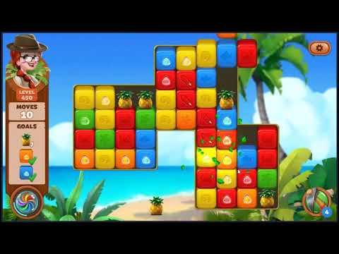 Lost Island Blast Adventure Level 450 - NO BOOSTERS 🏝️ | SKILLGAMING ✔️