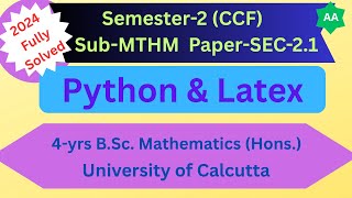 2024 | Python & Latex | Sem-2 (CCF) | SEC-2.1