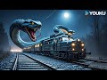 A Giant Two Headed Snake Appeared On The Train King Of Snake YOUKU MONSTER MOVIE