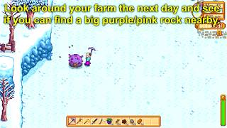 What does An Explosion Was Heard In The Night... mean - Stardew Valley 1.4