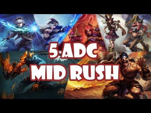 5 ADC MID RUSH MIT MRMAIKAP - LEAGUE OF LEGENDS