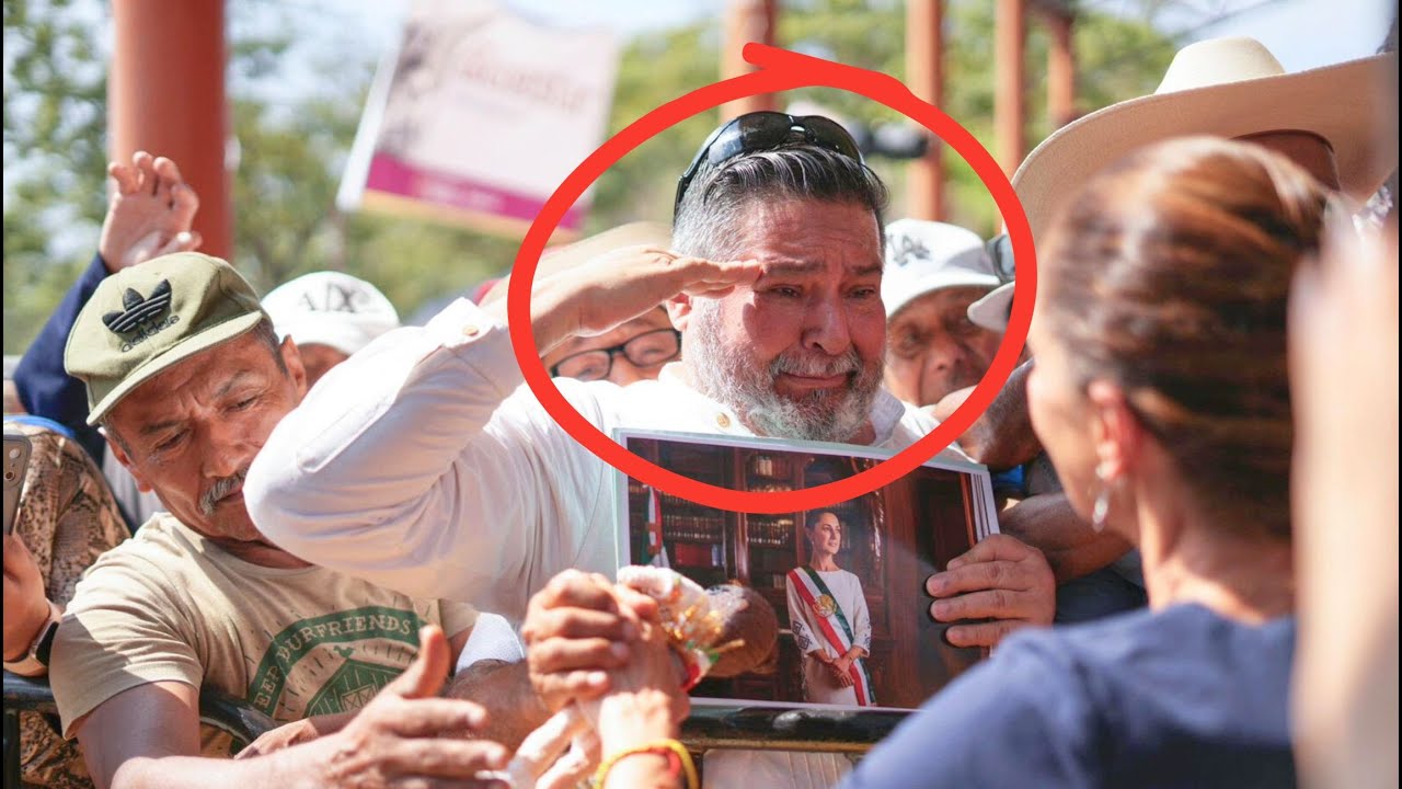 SE HACE VIRAL HOMBRE que se CUADRA a LA PRESIDENTA de MÉXICO, la saluda y está al borde de LAS LÁ...