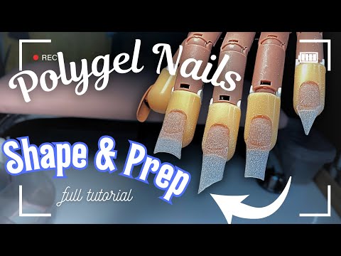 Ep. 1 | POLYGEL NAILS: Shape & Prep Tutorial [Beginner Friendly]💕