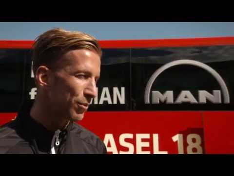 MAN und der FC Basel 1893 präsentieren den neuen Mannschaftsbus