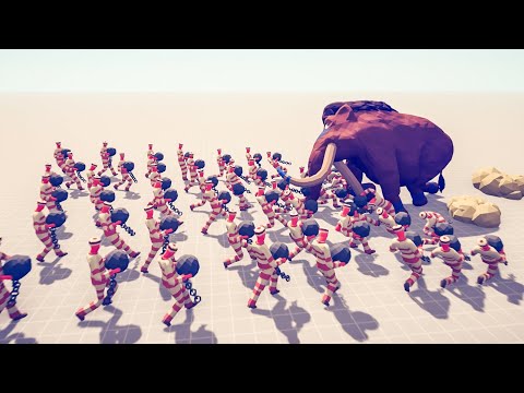 48x Tribal vs Ball ‘ N’ Chain - Totally Accurate Battle Simulator TABS