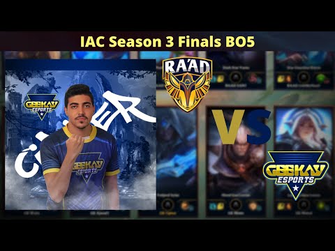 IAC Season 3 Finals BO5 Highlights | GK vs. RAAD | Cipher's POV | League of Legends