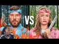 FlightReacts To MrBeast Men Vs Women Survive The Wilderness For 500 000