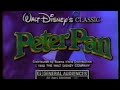 Peter Pan Re Release Commercial 1989