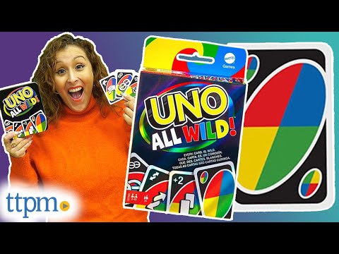 UNO All Wild Card Game from Mattel Instructions + Review!