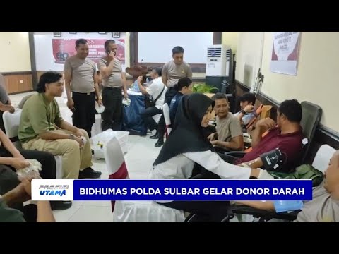 BIDHUMAS POLDA SULBAR GELAR DONOR DARAH HUT KE 73 HUMAS POLRI