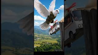 Brave Soldier Pigeon Saves Passenger | Emotional Short Story 🕊️💪 #ai #aivideo #pigeon #pigeonlover