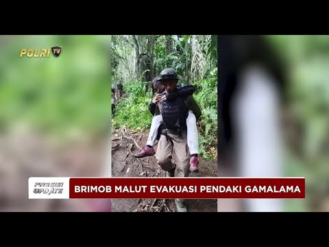 PRESISI UPDATE: PERSONEL BRIMOB POLDA MALUT EVAKUASI PENDAKI GUNUNG GAMALAMA 15/04/2025 (21.00)