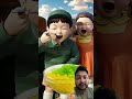 Green Animation Cartoon Eating
