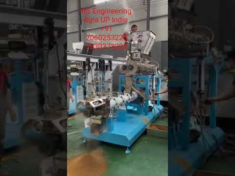 BS-EXT 100 Automatic Floating Fish Feed Making Machine, Feed Extruder