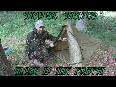 Survival Shelter - Alone in Huge UK Forest Part 1