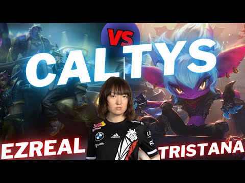 CALTYS | EZREAL VS TRISTANA | ADC GAMEPLAY | Patch 15.8 / Season 15 | #LeagueofLegends