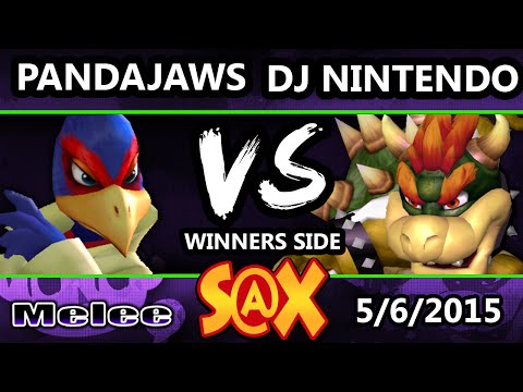 S@X - Pandajaws (Falco) Vs. DJ Nintendo (Bowser) SSBM Tournament - Smash Melee