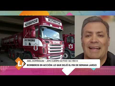 Bomberos en acción, lo que dejó el fin de semana largo, Abel Dominguez