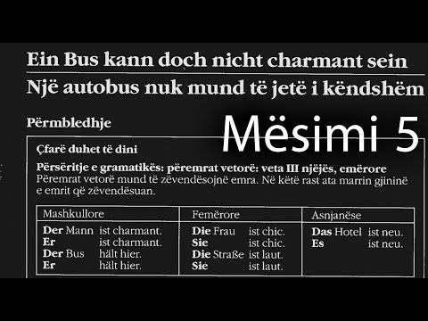 Gjermanisht Shqip 2 - Mësimi 5