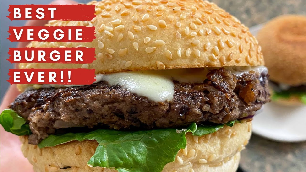 Mushroom Walnut Burgers | Meat-free Burger Recipe