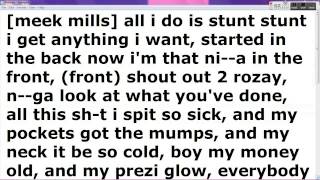 Stunt - 2 Chainz Ft. Meek Mills (lyrics on screen)