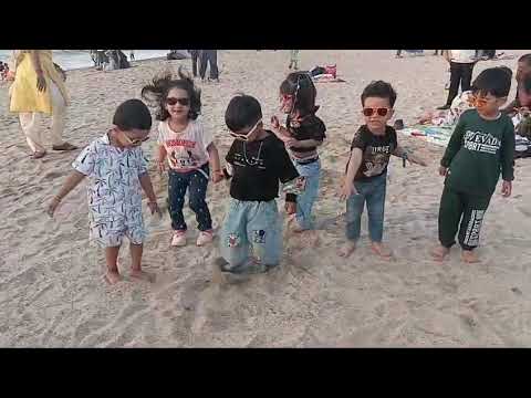 kids day out to the beach ❤️🏖️@bestbunny @PAWPatrolOfficial #mastimoment 
