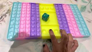 Pop it as ludo | ludo as pop it | two player pop it  | dice learning for kids