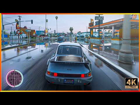 GTA V Insane 8k | RTX 3090 Ray Tracing | Rain Reflection MOD | 2021 Ultra Graphics Mod Gameplay!