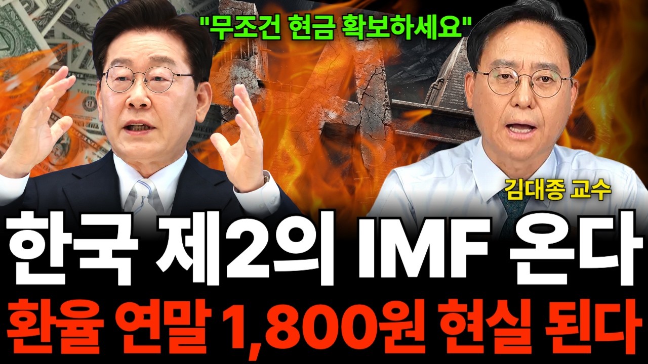 "무조건 현금 확보하세요" 한국 제2의 IMF 온다 환율 연말 1,800원 현실 된다 (김대종 교수 / 1부)
