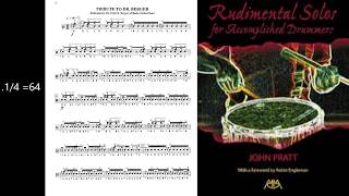 Tribute To Dr. Berger by John Pratt -Rudimental Play Along with Rick Series