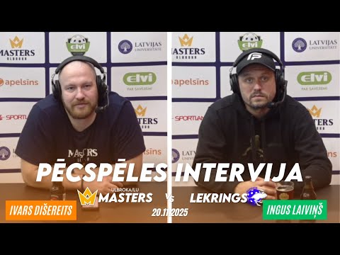 Elvi florbola līga vīriešiem: Masters Ulbroka/LU - Lekrings | Pēcspēles intervija