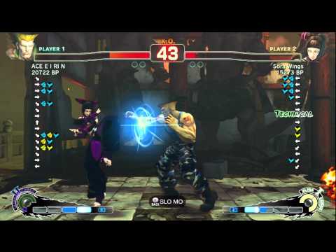 ACE・EIRIN [Guile] vs Sora Wings [Juri] SSF4 Japanese Online Ranked Matches - Xbox Live