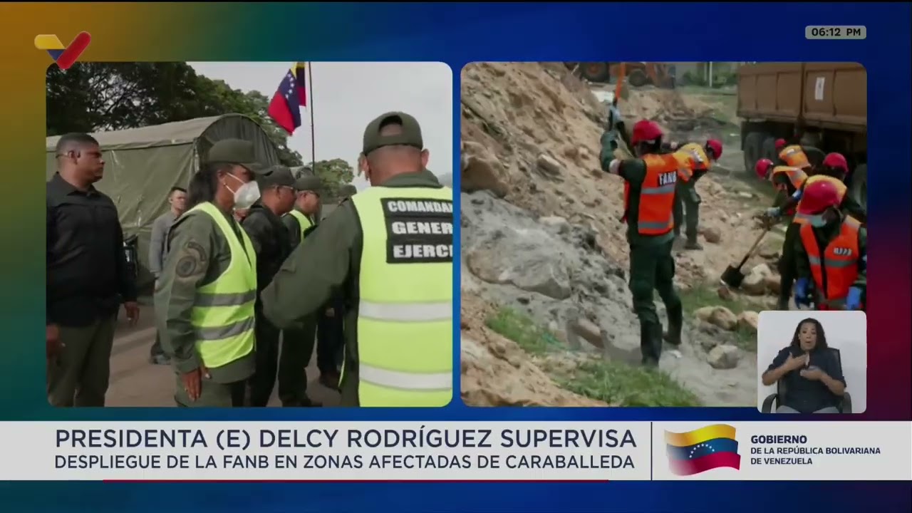 Delcy Rodríguez lidera despliegue de la FANB en Caraballeda, 9 de julio de 2026