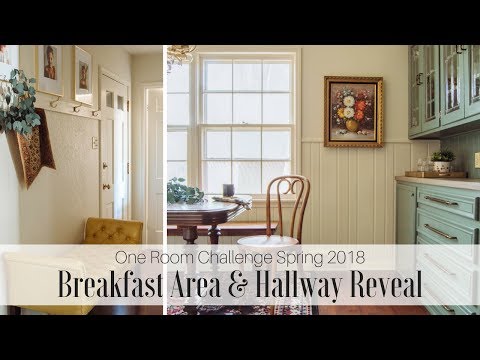 One Room Challenge: Breakfast Area and Hallway Reveal