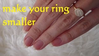 DIY Resize Ring smaller - How To Make a Ring Smaller - Lifehack resize a Wedding Ring