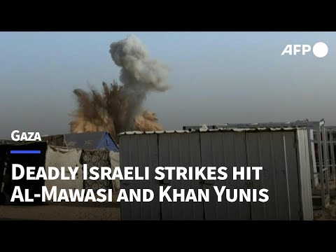 Airstrikes hit Gaza's Mawasi, Khan Yunis | AFP