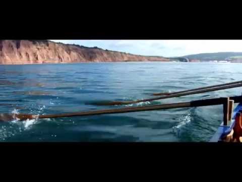 Rowing at Sidmouth Gig Club 31st August 2014