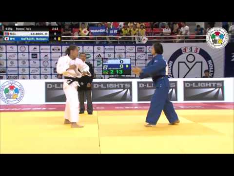 Mungunchimeg BALDORJ (MGL) Vs Natsumi KATAGIRI (JPN) - Judo Grand Prix Ulaanbaatar 2014 [-63kg]