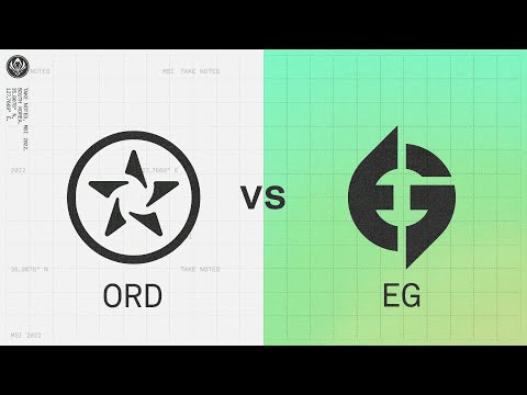 ORD vs EG | 2022 MSI Groups Day 3 | ORDER vs. Evil Geniuses