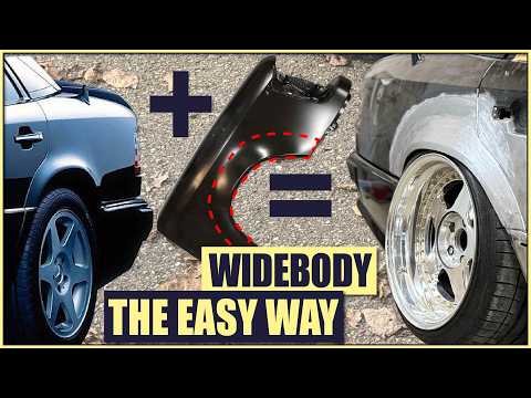 Building a Perfect Widebody Mercedes W124 in 15 Minutes!