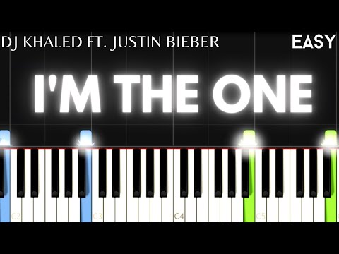 DJ Khaled - I'm the One ft. Justin Bieber | EASY Piano Tutorial